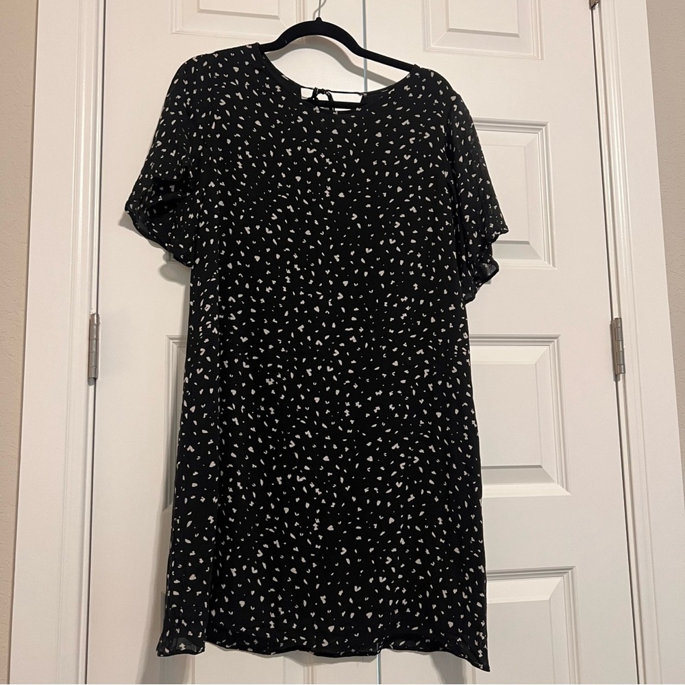 Anthropologie Black and White Dress